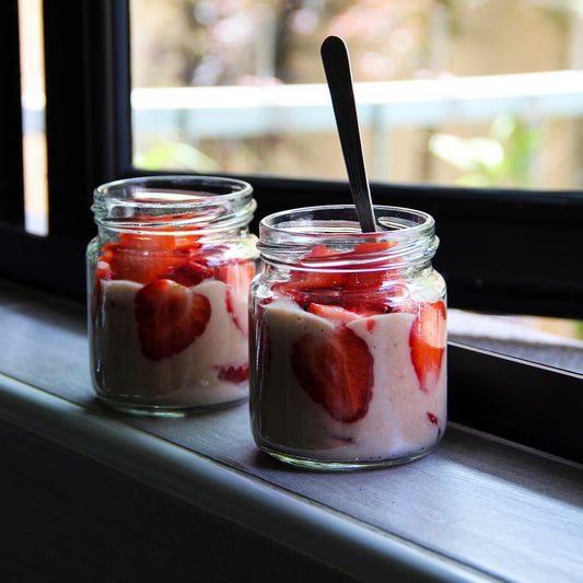 Easy strawberry banana nice-cream