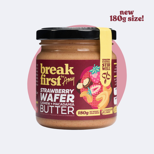 Strawberry Wafer Cashew + Macadamia Butter