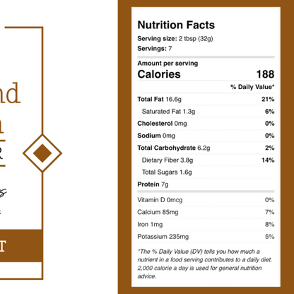 *Limited Batch* Chunky Almond Butter with Cinnamon [No Added Sugar & Salt]