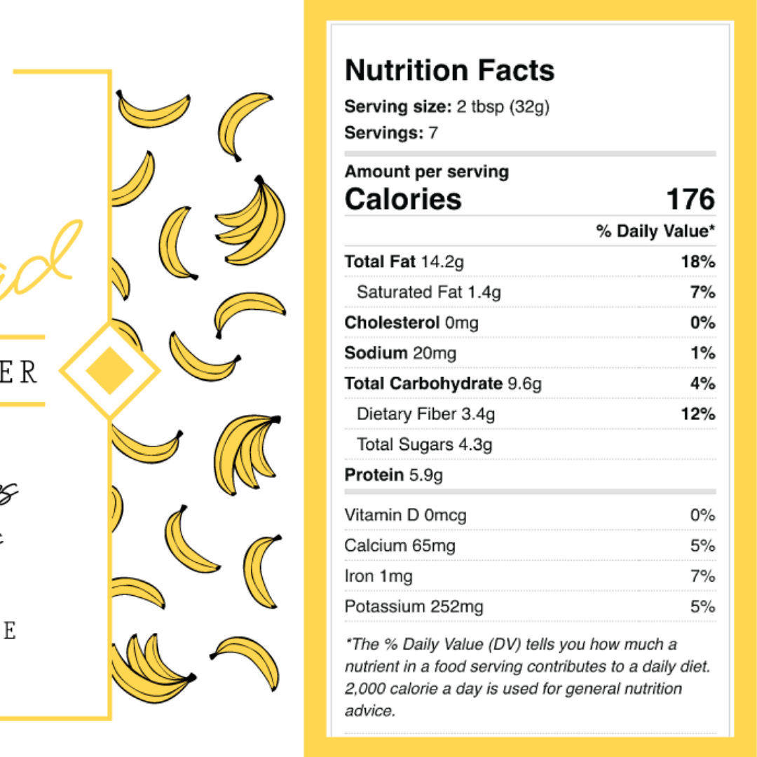 Banana Bread Almond + Cashew Butter